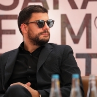 Milan Marić, Avant Premiere Series Press Conversation with the Crew: The Fall, Festival Square,28th Sarajevo Film Festival, 2022 (C) Obala Art Centar