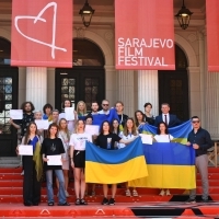 Delegation of Ukraine, Red Carpet, National teather, 28th Sarajevo Film Festival, 2022 (C) Obala Art Centar