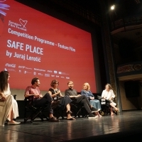 Press Conference Crew of the film Safe Place by Juraj Lerotić, National Theatre, 28th Sarajevo Film Festival, 2022 (C) Obala Art Centar