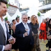 Johann Sattler, EU Ambassador and Special Representative (EUSR) in Bosnia and Herzegovina, Festival Welcome Drink, Festival Square, 29th Sarajevo Film Festival, 2023 (C) Obala Art Centar