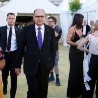 Christian Schmidt, High Representative of EU, Festival Welcome Drink, Festival Square, 29th Sarajevo Film Festival, 2023 (C) Obala Art Centar