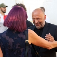 Mirsad Purivatra, Festival Welcome Drink, Festival Square, 29th Sarajevo Film Festival, 2023 (C) Obala Art Centar