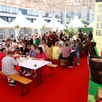 Talents Breakfast sponsored by Atlantic Group, Festival square, 29th Sarajevo Film Festival, 2023 (C) Obala Art Centar  