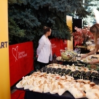 Talents Breakfast sponsored by Mozzart, Festival Square, 29th Sarajevo Film Festival, 2023 (C) Obala Art Centar