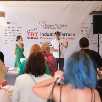 CineLink Networking Breakfast hosted by AJB DOC, TRT Industry terrace, Hotel Europe, 29th Sarajevo Film Festival, 2023 (C) Obala Art Centar