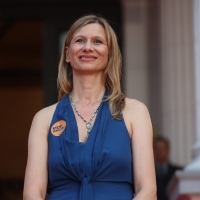 Elma Tataragić, programmer of the Competition Programme – Feature Film, Red Carpet,  National Theater, 29th Sarajevo Film Festival, 2023 (C) Obala Art Centar