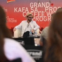 Grand Coffee with..., Charlie Kaufman, screenwriter, director, and producer, Festival Square, 29th Sarajevo Film Festival, 2023 (C) Obala Art Centar