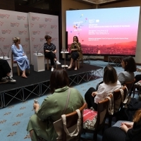 CineLink Talks: Role of producer in new feminism era presented by Mastercard, Hotel Europe, 29th Sarajevo Film Festival, 2023 (C) Obala Art Centar
