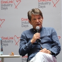 CineLink Talks with Dragan Bjelogrlić, Hotel Europe Atrium, 29th Sarajevo Film Festival, 2023 (C) Obala Art Centar