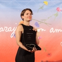 Flóra Anna Buda, director, recipient FOR BEST SHORT FILM award, National Theater,29th Sarajevo Film Festival, 2023 (C) Obala Art Centar