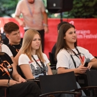 Docu Press Corner, Festival Square, 29th Sarajevo Film Festival, 2023 (C) Obala Art Centar