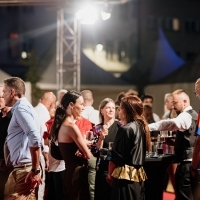 Fetival Drink Hosted by Film Centre of Montenegro, Festival Square, 31st Sarajevo Film Festival, 2025 (C) Obala Art Centar