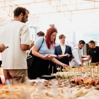 Breakfast hosted by Perutnina Ptuj, Festival Square, 31st Sarajevo Film Festival, 2025 (C) Obala Art Centar