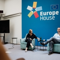 HRD: Conversation with Semir Mujkić, Europe House, 31st Sarajevo Film Festival, 2025 (C) Obala Art Centar