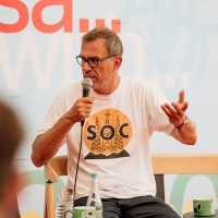 Grand Coffee with..., Dominik Moll, Festival Square, 31st Sarajevo Film Festival, 2025 (C) Obala Art Centar
