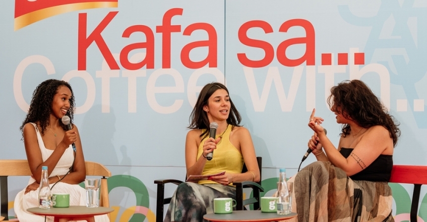 Actresses Ebada Hasan and Safiyya Ingar were guests of the Grand Coffee programme with: Always be kind 