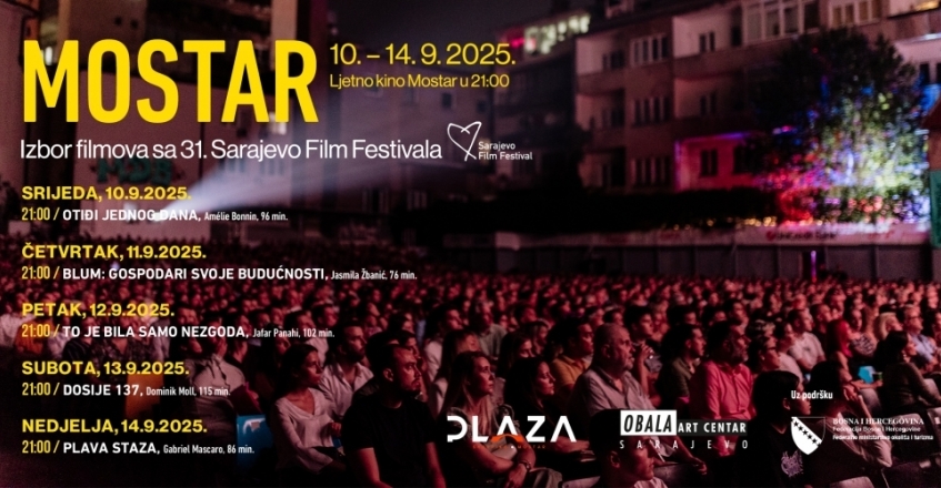 Izbor filmova iz programa 31. Sarajevo Film Festivala u Mostaru