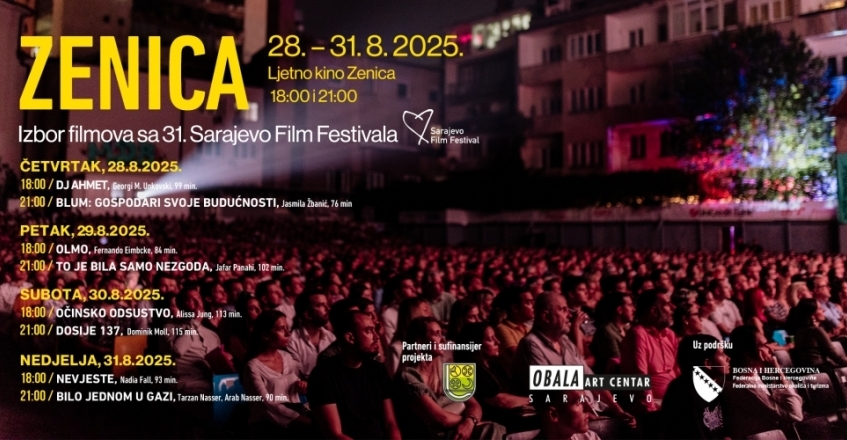 Izbor filmova iz programa 31. Sarajevo Film Festivala u Zenici