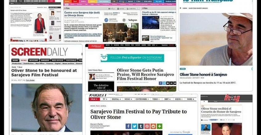 Počasno Srce Sarajeva za Olivera Stonea u svjetskim medijima